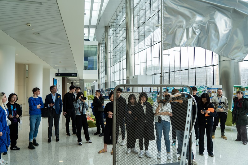 artwork reflecting social medias effect on information sharing debuts at dku main1 1