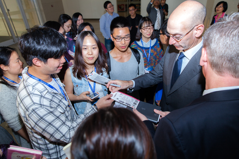 NBA Commissioner Visits Duke Kunshan Campus 3 Adam Silver 3