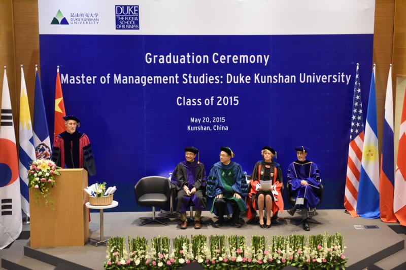 DKU & Duke's Fuqua School of Business Celebrated the Inaugural Commencement of MMS: DKU Class of 2015 1 CSY 6093